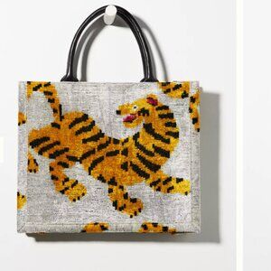 Velvet Tiger Printed Tote